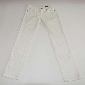 Anoname Women's Paris Skinny Jeans Size 29 Off White Low Rise 32" Inseam Stretch